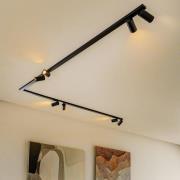 Loftspot Mono Corner VIII sort 2x200 cm