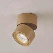 Arcchio LED-loftspot Rotari, brun, 1 lyskilde, 8,9W