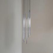 Hængelampe Sopel Lux, 7 lyskilder, rund, sort/sølv, G9