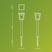 Philips LED-lampe med jordspyd Nissa UE, plast, IP44