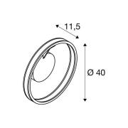 SLV LED-loftlampe One, Ø 40 cm, messingfarvet metal CCT