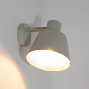 Væglampe Dunka, taupe, 1 lyskilde, stål, E27, højde 17 cm