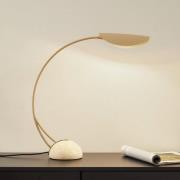 Lucande Rivera bordlampe, beige, metal, sten, 51 cm, G9