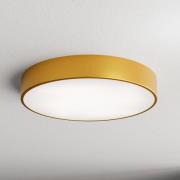 Cleo 500 loftlampe, guld, sensor, IP54, Ø 50 cm, metal