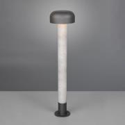 Vejlampe Fraser, grå/betonlook, aluminium, IP54, højde 84,5 cm