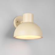 Udendørs væglampe Elbe, sandbeige, trykstøbt aluminium, E27