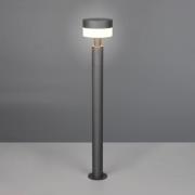 LED-gadelampe Mackenzie, højde 95 cm, antracit, støbt aluminium