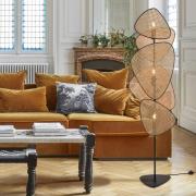MARKET SET Gulvlampe Screen, natur, rattan, 179 cm høj