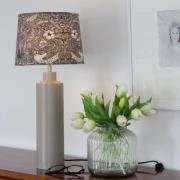 PR Home Bordlampe Solo, beige, højde 58 cm, metal