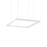 Ideal Lux LED-hængelampe Oracle Slim 50 x 50 cm hvid 3.000 K