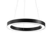 Ideal Lux LED-hængelampe Oracle, Ø 70 cm, sort, 3.000 K