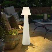 Lucande terrasselampe Gauri, hvid, højde 107 cm, IP65