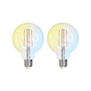 LUUMR Smart LED E27 G95 7W ZigBee Philips Hue sæt med 2 stk