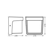 OSRAM udendørs LED-væglampe ENDURA STYLE IHSAN, mørkegrå IP65