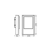 OSRAM udendørs LED-væglampe ENDURA STYLE ENTRANCE, grafit, IP44