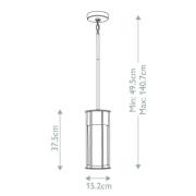 Udendørs væglampe Camillo, sort, aluminium, glas, E27