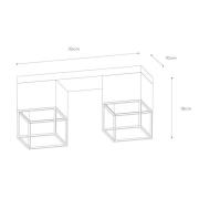 Rixt loftlampe sort, kantet, 2 lyskilder