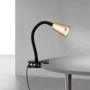 Klemlampe Dotty, messingfarvet, højde 33 cm, GU10