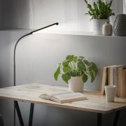 LED-gulvlampe Mura, sort, højde 170 cm, metal Touchdimmer