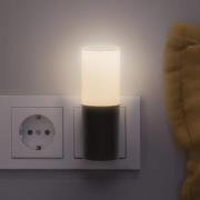 OSRAM LED-stikkontakt-natlampe LUNETTA FLARE sort Sensor