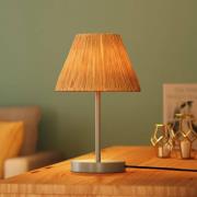 OSRAM bordlampe Decor Raffia, 1 lyskilde, raffia, naturfarvet, E27