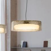 MARSET LED-hængelampe Ringo, Ø 70 cm, røggrå, plast