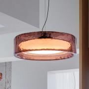 MARSET LED-hængelampe Ringo, Ø 90 cm, rosé, TRIAC plast