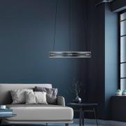 LED-hængelampe PURE E-Loop, mystic grey, Ø 50 cm, aluminium, CCT
