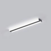 Helestra LED-spejllampe LOOM, længde 60 cm, sort, IP44