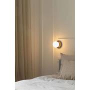 Nuura væglampe Liila 1, Ø 14 cm, IP44 , sort/opal