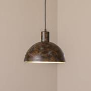 Hængelampe Kure, sort-brun, metal, Ø 30 cm, E27