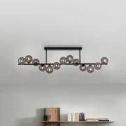 Schöner Wohnen Loftslampe Dubai, røget glas, 13-flammet, G9