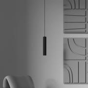 Hængelampe Calipso, sort, Ø 5,6 cm, metal, GU10