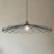 pendellampe Margarita, Ø 80 cm, sort, E27, metal