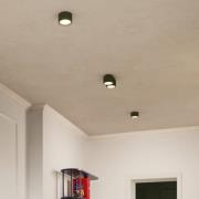 Loftslampe RIBLA, olivengrøn, Ø 10 cm, metal, GX53