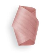 LZF væglampe Orbit, lyserød, bredde 19 cm, træ