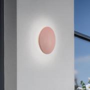 LED-væglampe Aria M, teglrød, aluminium, Ø 18 cm