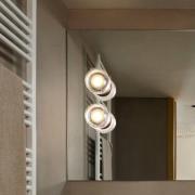 MARSET udendørs LED-væglampe ROC, hvid, 14 cm, IP65, TRIAC