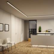 Paulmann LED-lysliste Linion, krom, 100 cm, 3.000 K