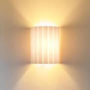 Væglampe Aria, hvid, mikrofiber, E27