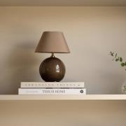 Globen Lighting Akku-bordlampe IRIS, brun, højde 23 cm