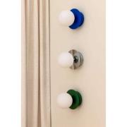 Globen Lighting Art Deco loftslampe, IP44, grøn/hvid