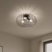 Loftlampe Globe, kaffe, Ø 51 cm, metal, 3 lyskilder, E27