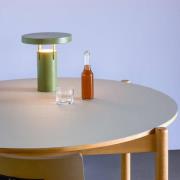 HÜBSCH LED-batteridrevet bordlampe BringMe Mini, grøn, højde 20 cm