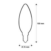 Segula LED Elegant Line E14 3W Stearinlys 2.700 K Glødetråd dæmpbar