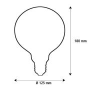 SEGULA LED Elegant Line E27 5W G125 2.200 K Glødetråd dæmpbar