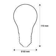 Segula LED Fire Flame Line E27 0,8W traditionel glødepære røg 1800K De...