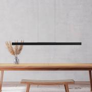 Bopp LED-hængelampe Nano 2.0, længde 140 cm, sort, metal