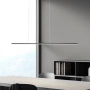 Bopp LED-hængelampe Baseline 2.0, sort, længde 119 cm