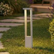 Lindby LED-gadelampe Lonete, hvid, højde 65 cm, IP65